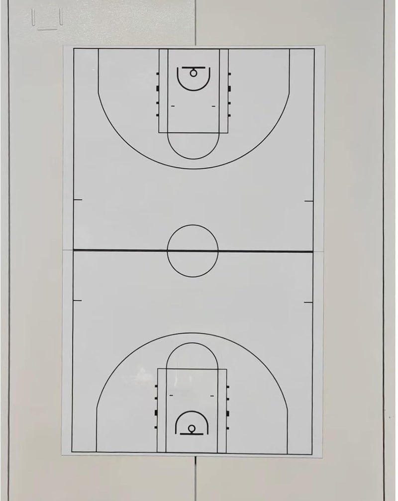 HIGHRAZON 2 Piece Large Coaches Clipboard,White Dry Erase Coaching Sheet for Whiteboard,Basketball Tactics White Board for Coaches and Teachers Gift, Teaching Aid Tools for Classrooms - Image 1